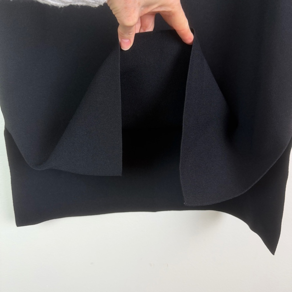 M.M. Lafleur The Harlem Skirt in Black Jardigan Knit Size L - Picture 7 of 12